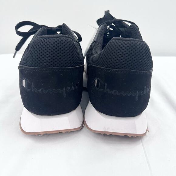 Champion Replay Dash Logo Sneakers Mens Size 11 Black / White - NEW - Picture 4 of 7